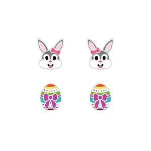 9.25 Silver Easter Stud Earrings Set
